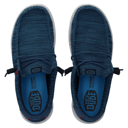 Wally Stretch Sox Heren Instappers Ensign Blue/Multi