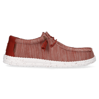 Wally Stretch Sox Heren Instappers Burnt Red/Multi