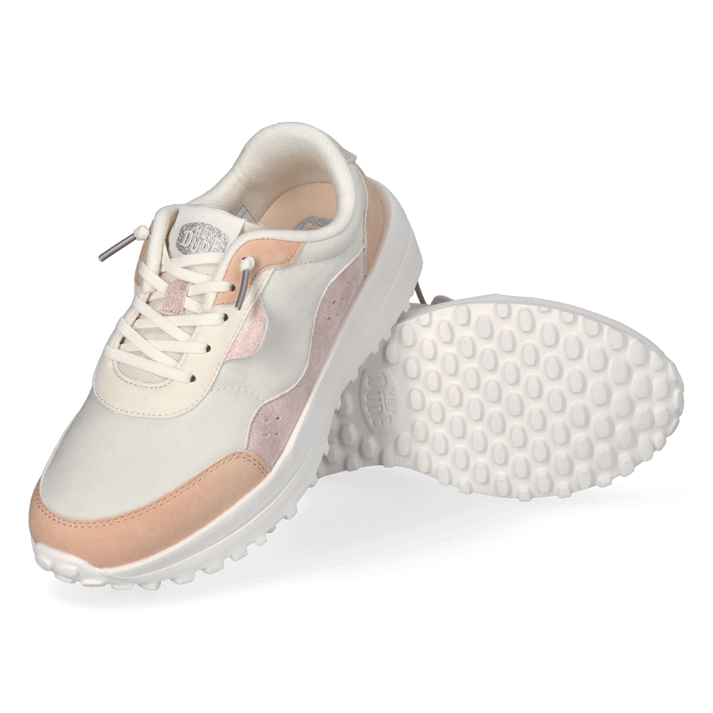 Hayden Shine Dames Sneakers Peach/White