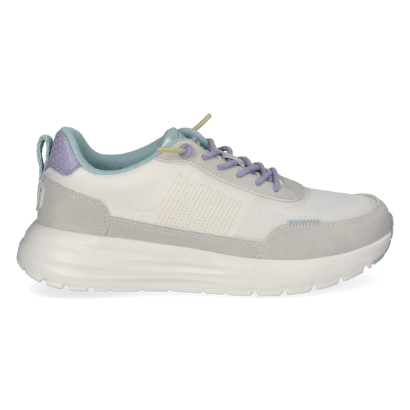 Sirocco Alta Colorblock Dames Sneakers White/Grey