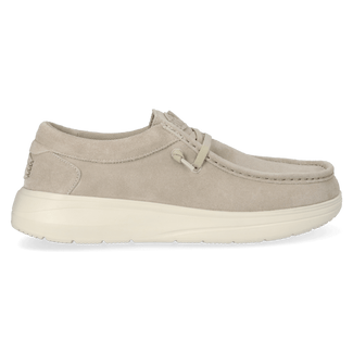 Wally Comf Suede Heren Instappers Stone Grey/Silver Birch