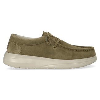 Wally Comf Suede Heren Instappers Dark Olive/Stone Grey
