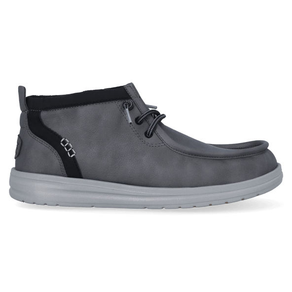 Wally Mid GripR Classic Heren Instappers Grey/Black