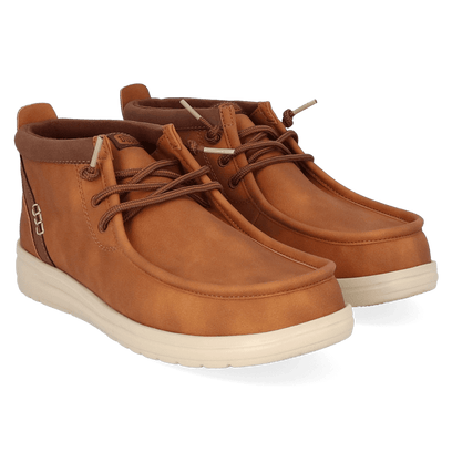 Wally Mid GripR Classic Heren Instappers Cognac/Tan