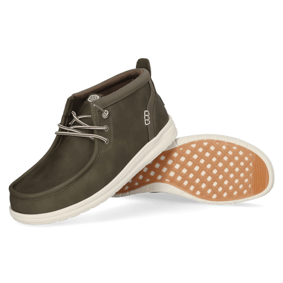 Wally Mid GripR Classic Heren Instappers Deep Olive
