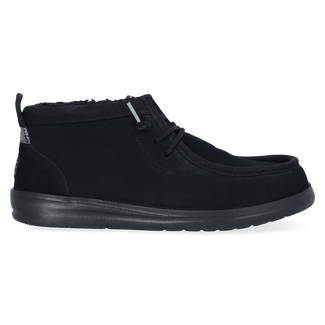 Wally Mid GripR Warmth Heren Instappers Black/Black