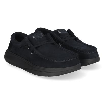 Wendy Comf Suede Dames Instappers Black