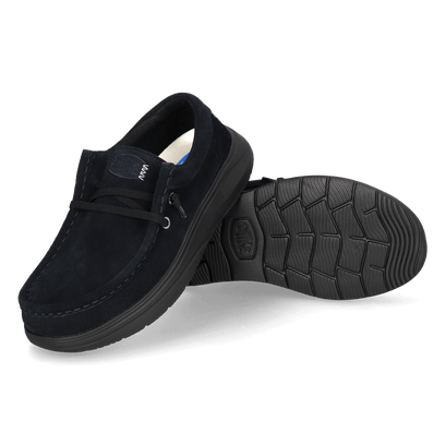 Wendy Comf Suede Dames Instappers Black