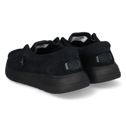 Wendy Comf Suede Dames Instappers Black