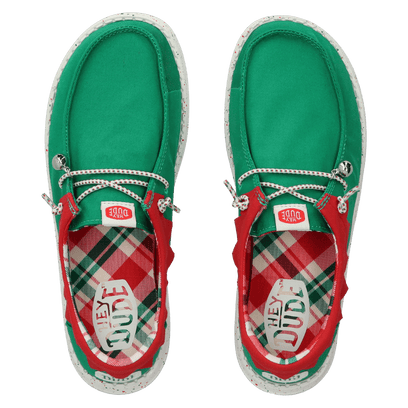 Wally Holiday Elf Heren Kerst Schoenen Green/Red