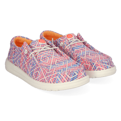 Wendy Funk Surf Dames Instappers Baja Blue/Pink/Multi
