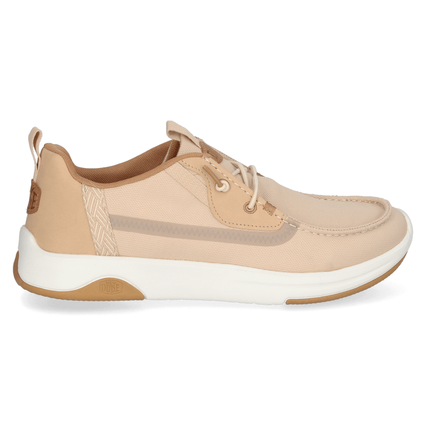 Wally Drift Mesh Heren Instappers Irish Cream/White