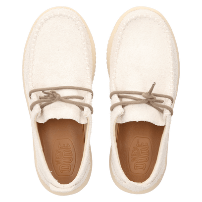 Wally NXT Heren Mocassins Suede Egret/Wood Ash