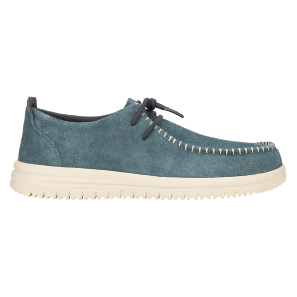 Wally NXT Heren Mocassins Suede Stormy Blue/Wood Ash