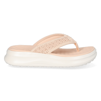 Tide Flip Dames Slippers Champagne/White