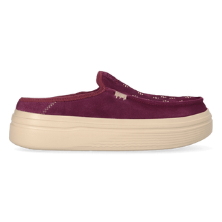 Austin Lift Suede Stud Dames Instappers Fig Purple