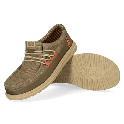 Wally Guard Stretch Sox Heren Instappers Burnt Olive/Multi