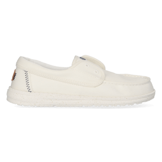 Wendy Cru Stretch Canvas Dames Loafers Snow White