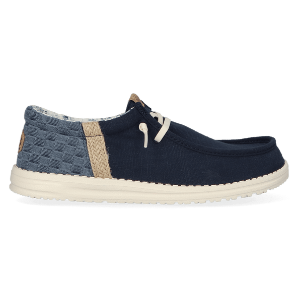 Wally Funk Summer Stitch Heren Instappers Navy Blazer/Multi