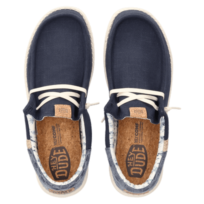 Wally Funk Summer Stitch Heren Instappers Navy Blazer/Multi