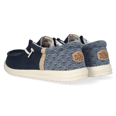 Wally Funk Summer Stitch Heren Instappers Navy Blazer/Multi