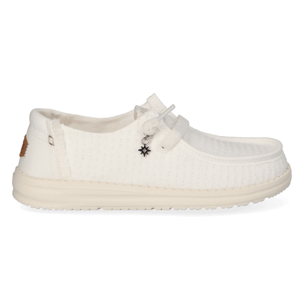 Wendy Frayed Canvas Dames Instappers Snow White