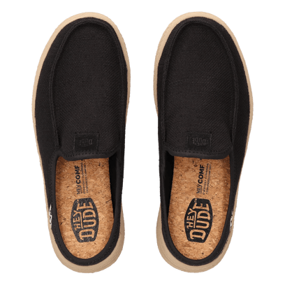 Austin Lift Espadrille Woven Dames Instappers Black
