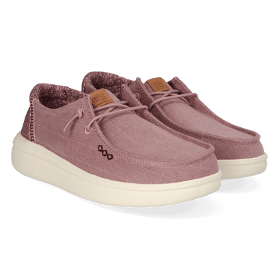 Wendy Rise Chambray Grid Dames Instappers Rose Purple