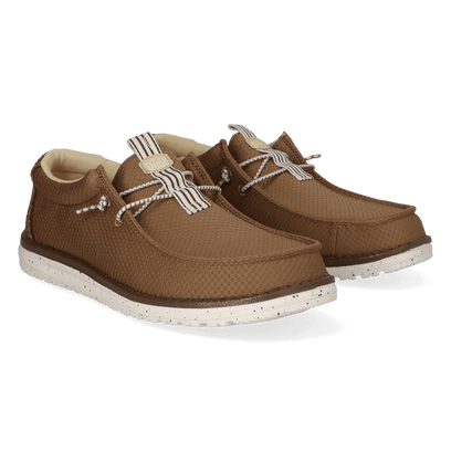 Wally Mesh Neutrals Heren Instappers Malt Brown/Multi