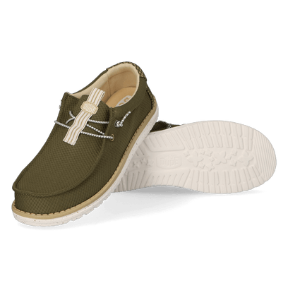 Wally Mesh Neutrals Heren Instappers Winter Green/Multi