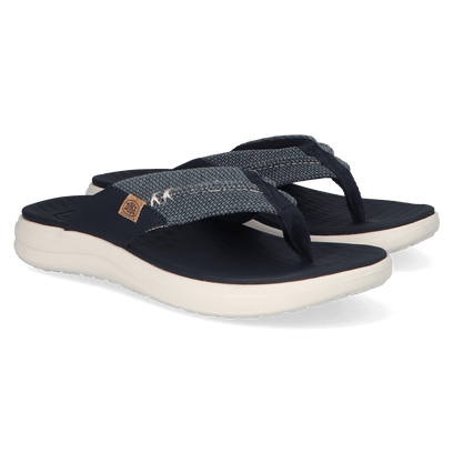 Finn Flip Braided Heren Teenslippers Navy