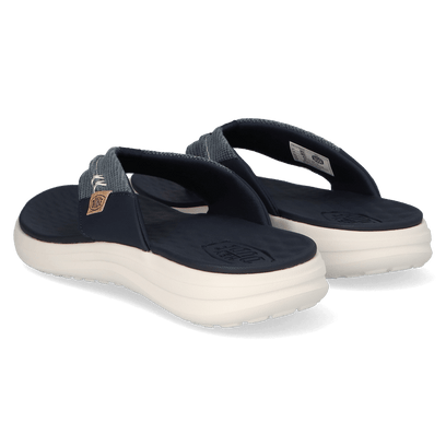 Finn Flip Braided Heren Teenslippers Navy