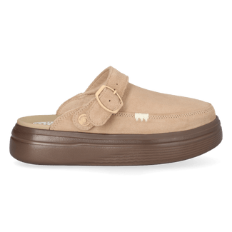 Austin Lift Dames Clogs Suede Sesame/Multi