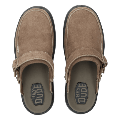 Austin Lift Dames Clogs Suede Chocolate Chip/Multi