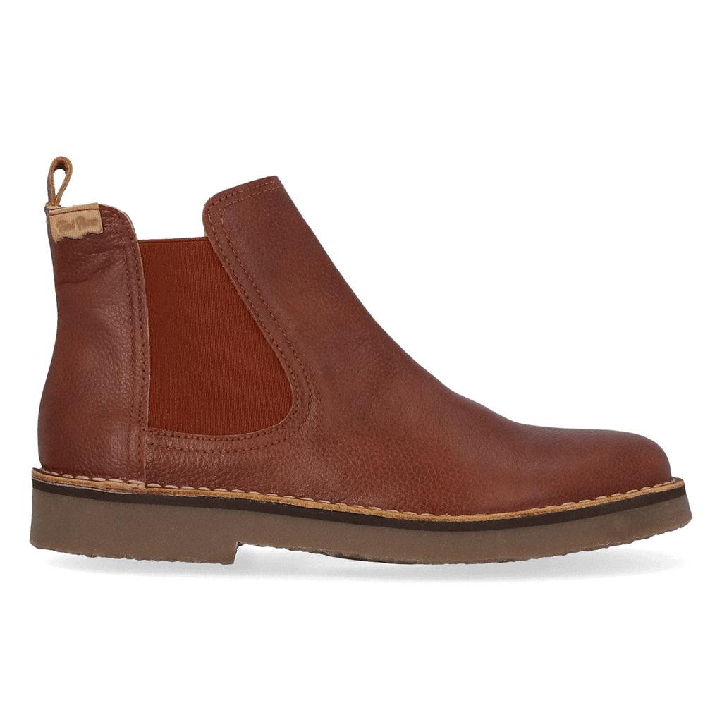 Isa-PO Dames Chelsea Boots Leer Camel