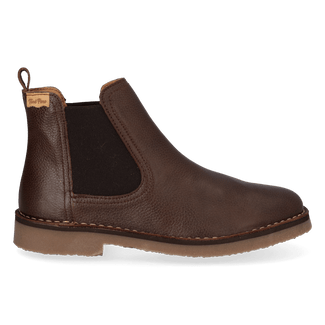 Isa-PO Dames Chelsea Boots Leer Marro