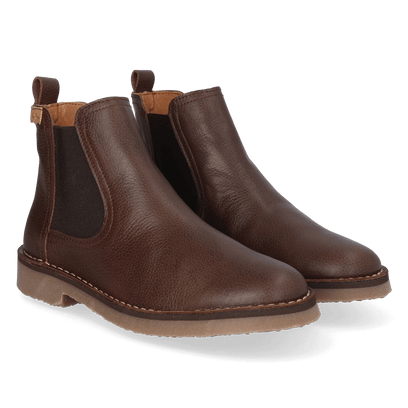 Isa-PO Dames Chelsea Boots Leer Marro