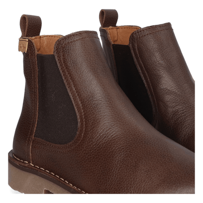 Isa-PO Dames Chelsea Boots Leer Marro