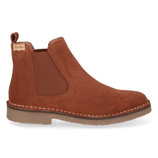 Isa-SY Dames Chelsea Boots Suede Moka