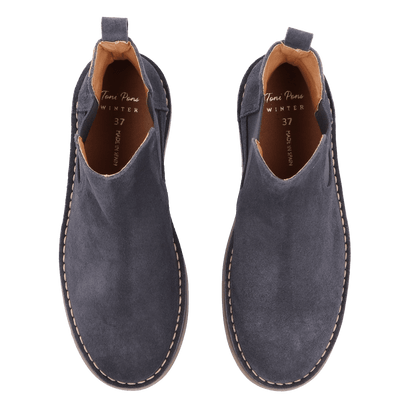 Isa-SY Dames Chelsea Boots Suede Ocean