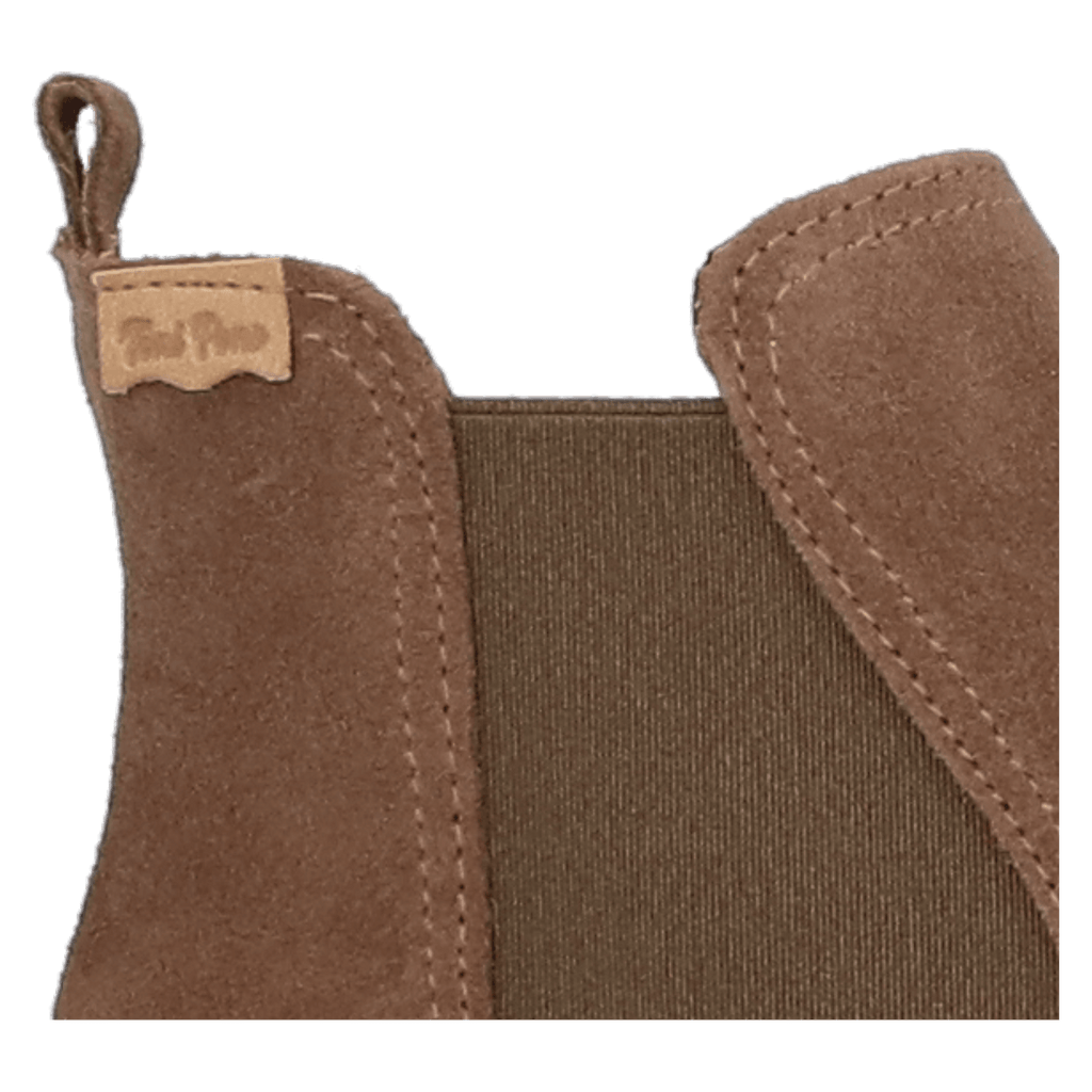 Isa-SY Dames Chelsea Boots Suede Taupe