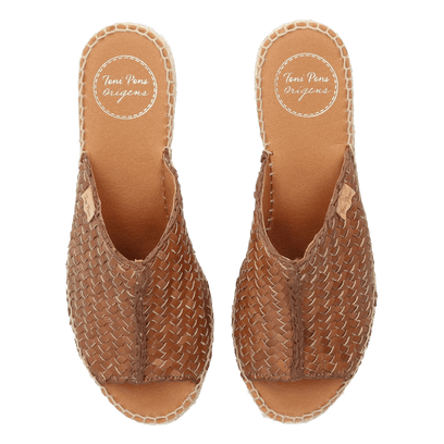 Isolda Dames Espadrilles Leer Cuiro