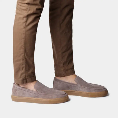 Joan Heren Loafers Suede Taupe