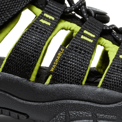 Newport H2 Younger Kids Sandalen Black/Lime Green