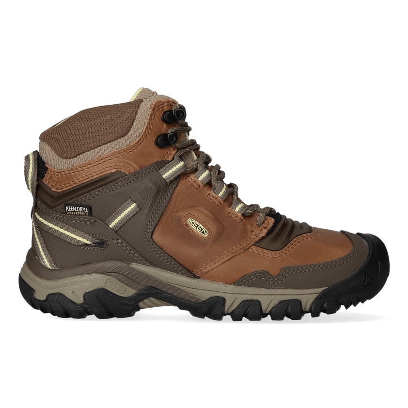 Ridge Flex Mid Dames Wandelschoenen Safari/Custard