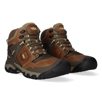 Ridge Flex Mid Dames Wandelschoenen Safari/Custard