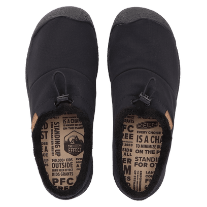 Howser III Slide Heren Instappers Vilt Black/Black Recycled