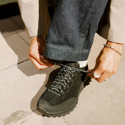 Jasper Zionic Suede Heren Sneakers Black/Alloy