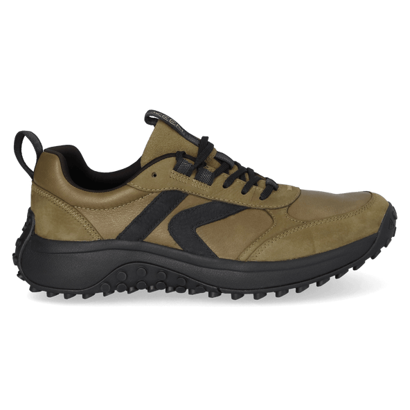 KS86 Leren Heren Sneakers Dark Olive/Black