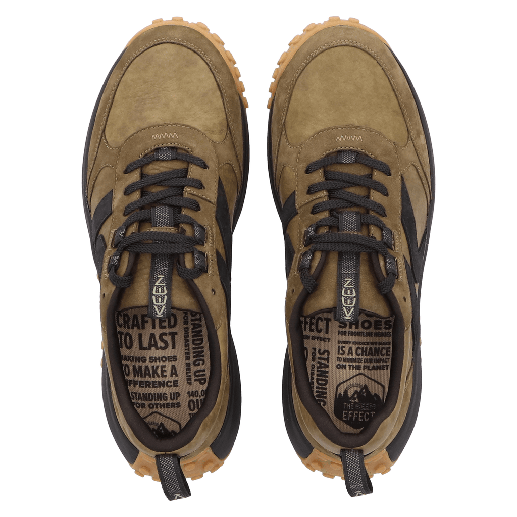 KS86 Leren Heren Sneakers Dark Olive/Black